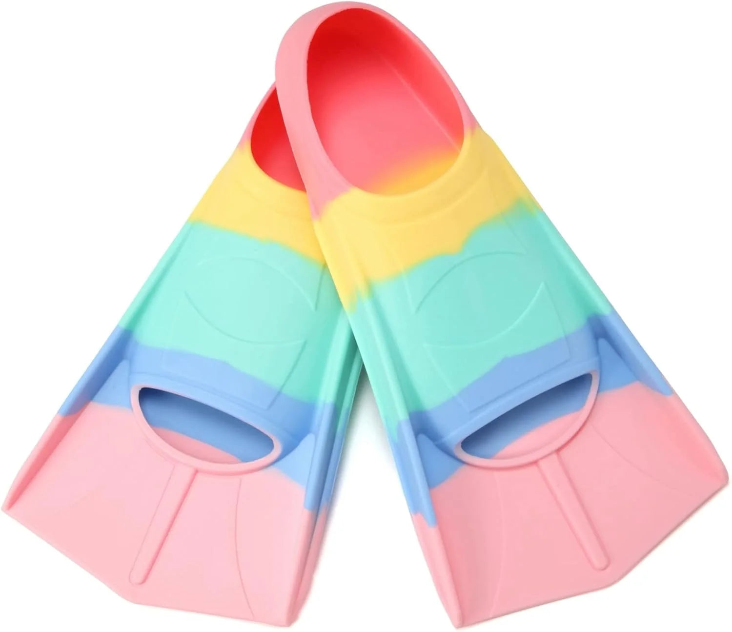 Kids Swim Fins Youth Short Blade Swimming Training Flippers