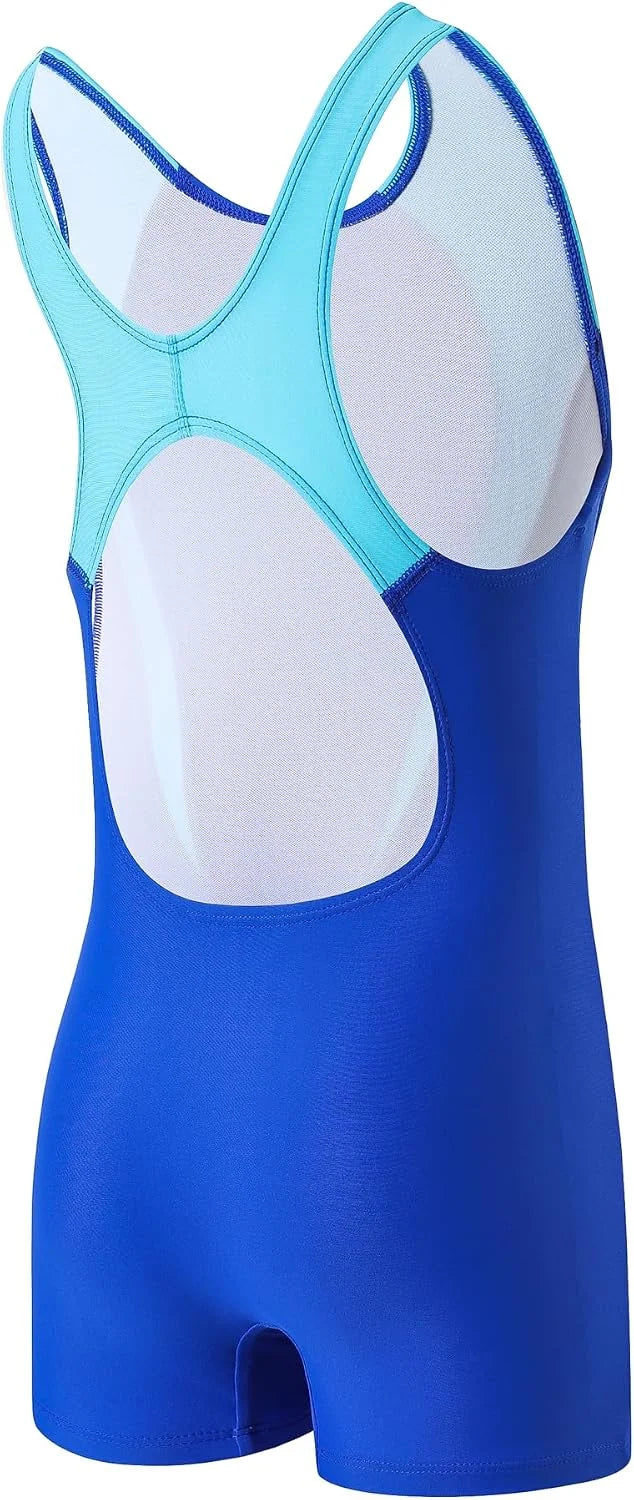 J.E Sterguard Girls' One Piece Swimsuit Athletic Girls Bathing Suits, Competition Girl Swimsuits Size 6-16 Years