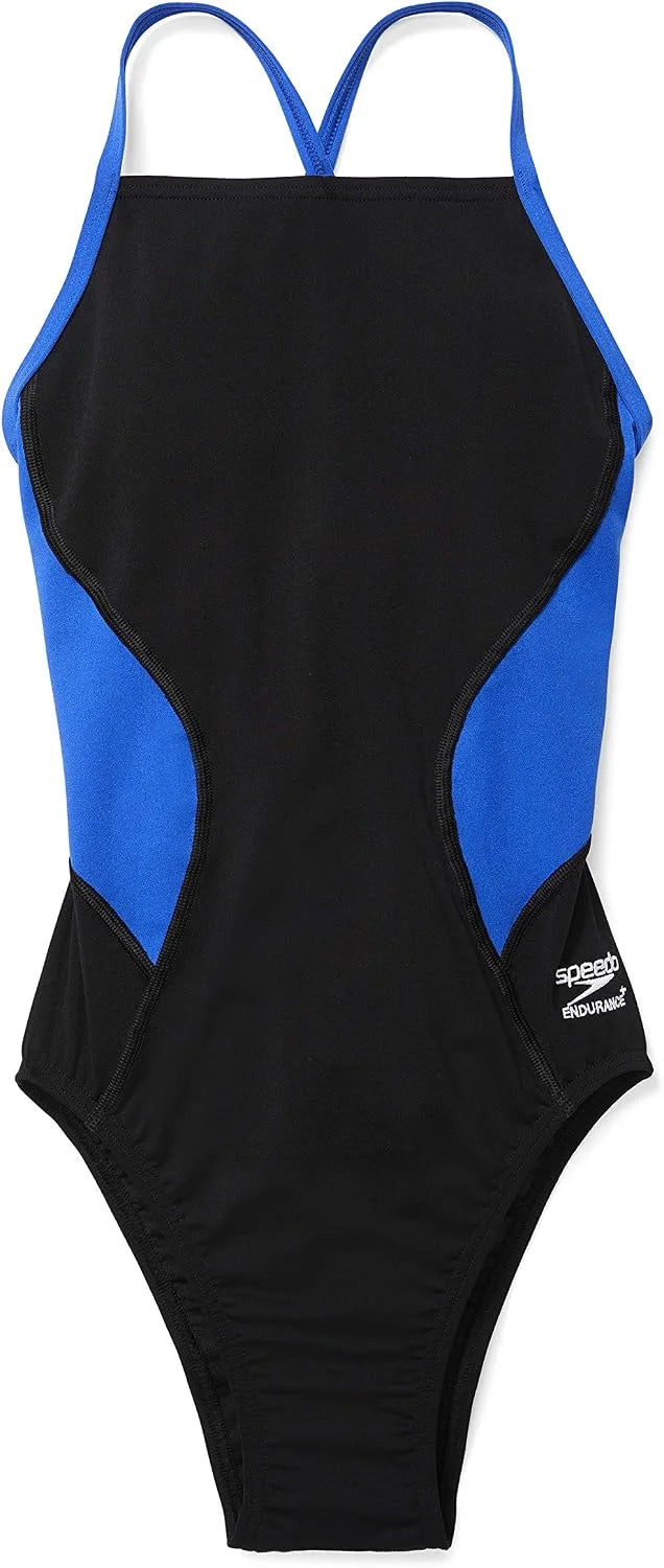 Speedo Womens Swimsuit One Piece Endurance+ Cross Back Solid Adult Team Colors