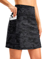 G Gradual Women's 18" Long Swim Skirt with Pockets
