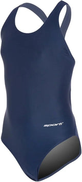 Sporti Girls' & Women's Athletic Wide Strap Abstract Print One-Piece Suit