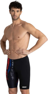 ARENA Men's Competitive Swim Training Bathing Suit for Men Chlorine Resistant UV Protection Low Drag Athletic Jammers