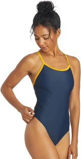 Sporti Women's Athletic Thin Strap One Piece Swimsuit, Bathing Suits Adults