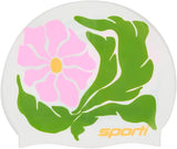 Sporti Unisex-Adult Limited Edition Silicone Swim Cap, Abstract Designs