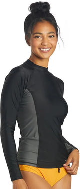 Sporti Women's Long Sleeve UPF 50+ Sun Protection Rash Guard, Swim Shirts