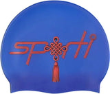 Sporti Unisex-Adult Limited Edition Silicone Swim Cap, Abstract Designs