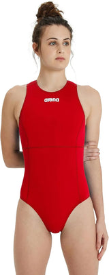Arena Team Solid Water Polo Zipper Swimsuit Water Sports Closed Back Bathing Suit