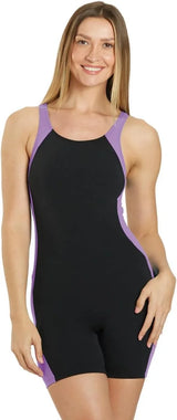 Sporti Women's HydroLast Athletic Unitard, Boyleg One Piece Swimsuit