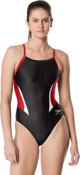 Speedo Womens Swimsuit One Piece Endurance+ Cross Back Solid Adult Team Colors