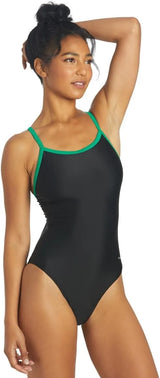 Sporti Women's Athletic Thin Strap One Piece Swimsuit, Bathing Suits Adults