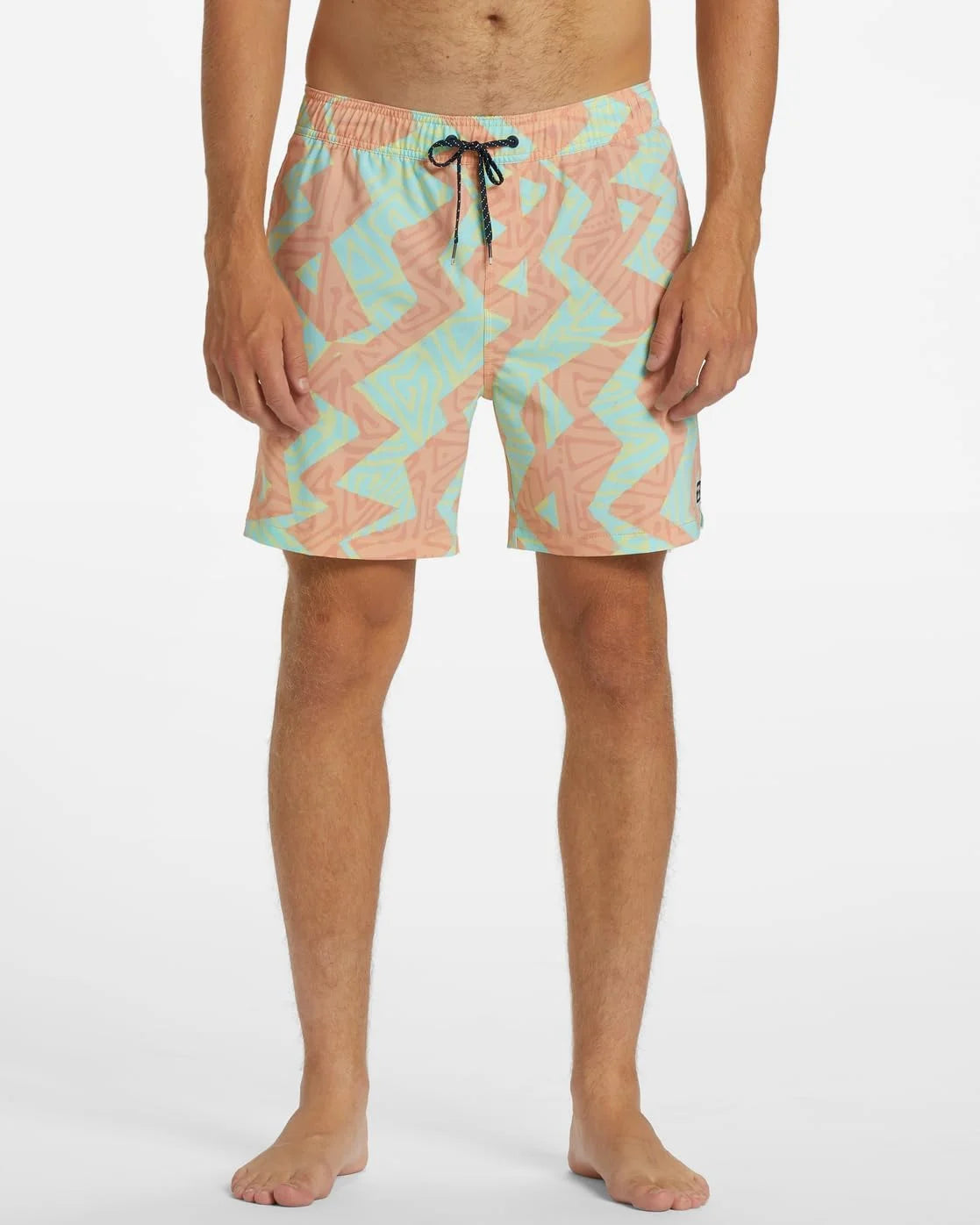 Billabong Mens Standard Elastic Waist Stretch Sundays Layback Boardshort Swim Short Trunk, 17 Inch Outseam