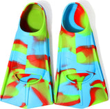 Kids Swim Fins Short Blade Training Flippers for Lap Swimming