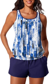 Summer Mae Womens Tankini Swimsuits Two Piece with Pockets Bathing Suits