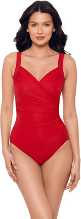 Miraclesuit Women's Swimwear Sanibel Tummy Control Underwire Bra One Piece Swimsuit