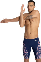 ARENA Men's Competitive Swim Training Bathing Suit for Men Chlorine Resistant UV Protection Low Drag Athletic Jammers