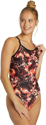 iSwim Girls' & Women's Athletic Thin Strap One Piece Swimsuit, Training Fit