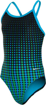 Sporti Girls' & Women's Athletic Thin Strap Lycra Printed One-Piece Suit