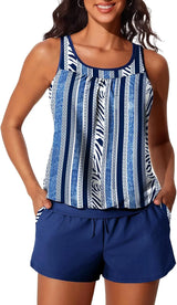 Summer Mae Womens Tankini Swimsuits Two Piece with Pockets Bathing Suits