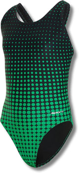Sporti Girls' & Women's Athletic Wide Strap Abstract Print One-Piece Suit