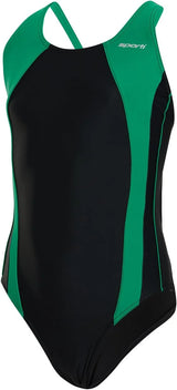 Sporti Girls' & Women's Athletic Wide Strap Abstract Print One-Piece Suit