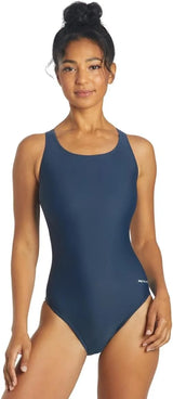 Sporti Women's Athletic Wide Strap One-Piece Swimsuit, Multiple Colors