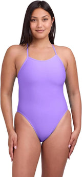JOLYN Brandon Fixed Back Women's Athletic One Piece Swimsuit for Competitive Swimming, Lifeguarding, Medium-Full Coverage