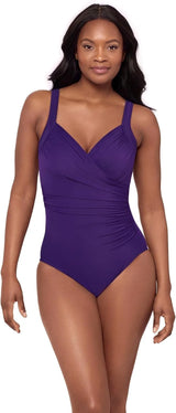 Miraclesuit Women's Swimwear Sanibel Tummy Control Underwire Bra One Piece Swimsuit