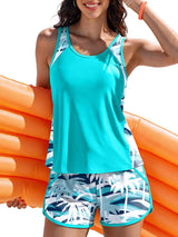 Summer Mae Blouson Women's Tankini Swimsuits Tummy Control Bathing Suits