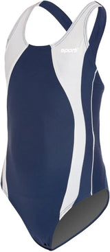 Sporti Girls' & Women's Athletic Wide Strap Abstract Print One-Piece Suit