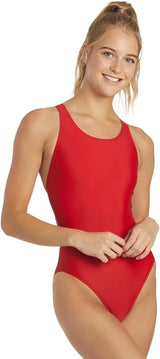 iSwim Spirit Wide Strap One Piece Swimsuit, Wide Strap Comfort Fit, Low Hip Cut, Full Coverage, Multi Colors