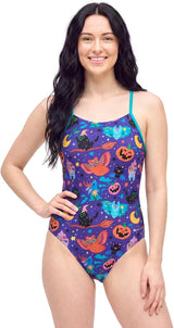 Sporti Micro Back Women's Athletic One Piece Swimsuit - Competitive Bathing Suit for Lap Swimming
