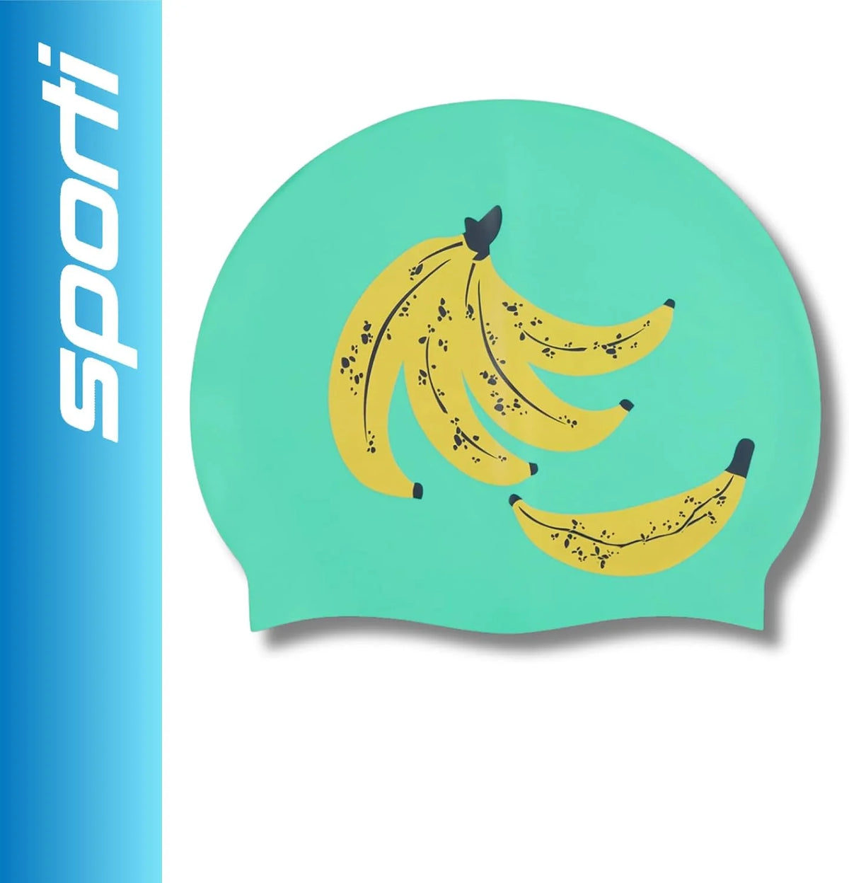 Sporti Unisex-Adult Limited Edition Silicone Swim Cap, Abstract Designs