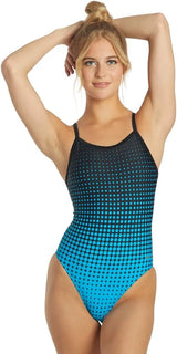 Sporti Women's Athletic Thin Strap One Piece Swimsuit, Bathing Suits Adults