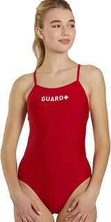Sporti Women's Athletic Lifeguard One Piece Swimsuit, Bathing Suit Swimmers