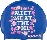 Sporti Unisex-Adult Limited Edition Silicone Swim Cap, Abstract Designs