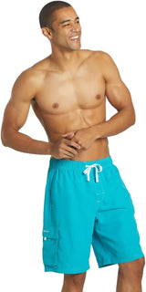Sporti Men's Athletic Hybrid Cargo Swim Trunk, Quick Dry Swim Shorts