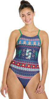 Sporti Micro Back Women's Athletic One Piece Swimsuit - Competitive Bathing Suit for Lap Swimming