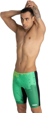 ARENA Men's Competitive Swim Training Bathing Suit for Men Chlorine Resistant UV Protection Low Drag Athletic Jammers