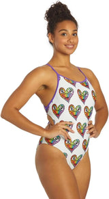 Sporti Women's Athletic Tie Back One-Piece Swimsuit, Bathing Swimming Suit