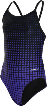 Sporti Girls' & Women's Athletic Thin Strap Lycra Printed One-Piece Suit