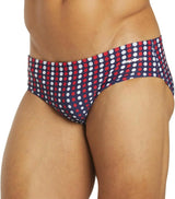 Sporti Men's Athletic Swim Brief Swimsuit, Printed Colors & Solid Swimwear