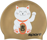 Sporti Unisex-Adult Limited Edition Silicone Swim Cap, Abstract Designs