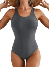 Herseas One Piece Swimsuit Women Slimming Tummy Control Bathing Suit Crisscross Back Athletic Modest Swim Suit 2026