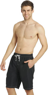 Sporti Men's Athletic Hybrid Cargo Swim Trunk, Quick Dry Swim Shorts