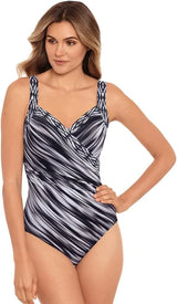 Miraclesuit Women's Swimwear Sanibel Tummy Control Underwire Bra One Piece Swimsuit