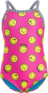 Dolfin Little Girls One Piece Swimsuit for Little Girls and Toddlers