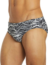 Sporti Men's Athletic Swim Brief Swimsuit, Printed Colors & Solid Swimwear