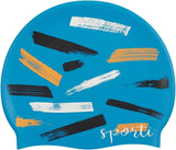 Sporti Unisex-Adult Limited Edition Silicone Swim Cap, Abstract Designs
