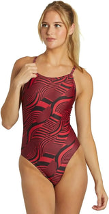 iSwim Girls' & Women's Athletic Thin Strap One Piece Swimsuit, Training Fit