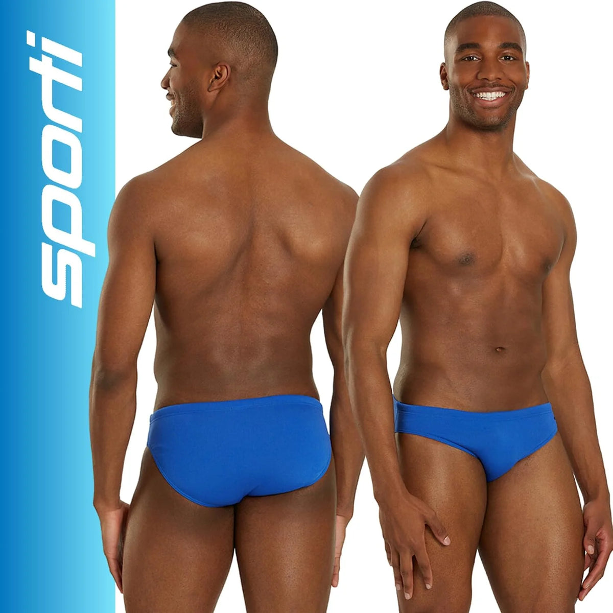 Sporti Hydrolast Men's Athletic Swim Briefs Water Polo Suit, Lap Swimming